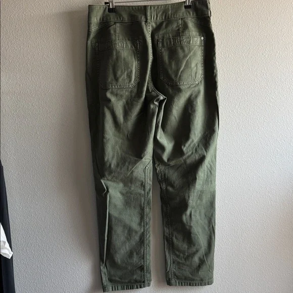 Anthropologie Pilcro The Wanderer Jeans Womens 28 Green Cotton High Rise Pants - Picture 6 of 6